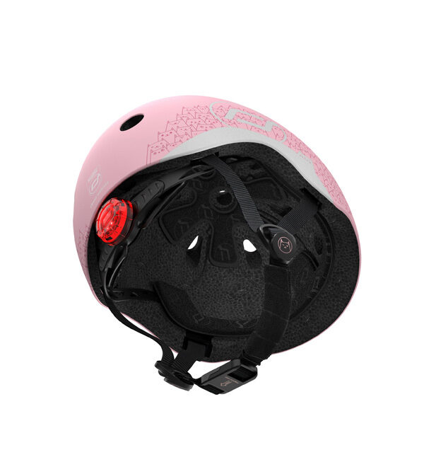 Scoot and Ride Reflective Helmet Rose XXS-S